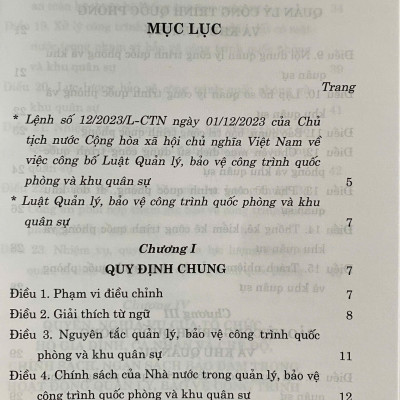 Luật Quản Lý, Bảo Vệ Công Trình Quốc Phòng và Khu Quân Sự