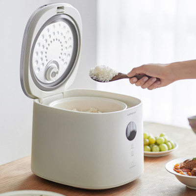 Nồi Cơm Điện Đa Năng Lock&Lock Bianco Donggeurami Rice Cooker 1L - EJR334IVY - Lòng Men Sứ - Hàng Chính Hãng