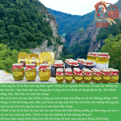 BỘ QUÀ MẬT ONG BẠC HÀ OCOP HÀ GIANG CHÍNH HÃNG, MẬT ONG BẠC HÀ PO MỶ VIETGAP CAO NGUYÊN ĐÁ HÀ GIANG