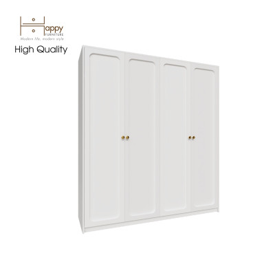 [Happy Home Furniture] ELEGANT, Tủ quần áo 4 cửa mở 1m8x2m, 180cm x 54cm x 200cm ( DxRxC), TCM_083