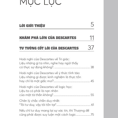 Những Nhà Tư Tưởng Lớn - Descartes Trong 60 Phút - Vanlangbooks