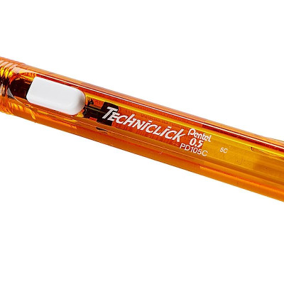 Bút Chì Bấm 0.5 mm Pentel Techniclick PD105C-F - Màu Cam