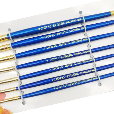 Bộ 7 Cây Cọ Vẽ Đầu Tròn - DOMS Artistic 8066