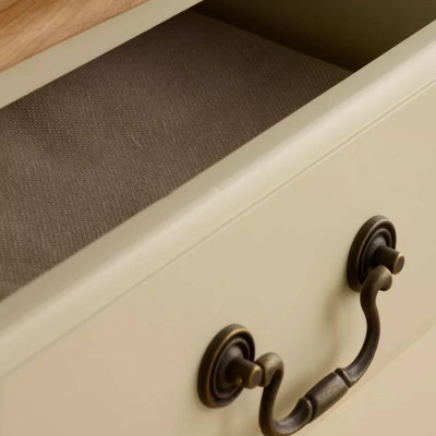 Tủ 5 Ngăn Kéo Đứng Bella Gỗ Sồi Ibie BSK5BELO - Trắng (60 x 42 cm)
