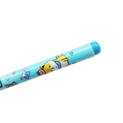 Vỉ 4 Bút Gel Xóa Được Shiba Inu 0.5 mm - Stacom VGP106E-C - Mực Xanh (Tặng Kèm 1 Bút GP106E-A)