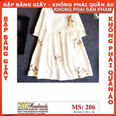 Rập giấy A0 mã 206 (BẢN VẼ) - rập đầm