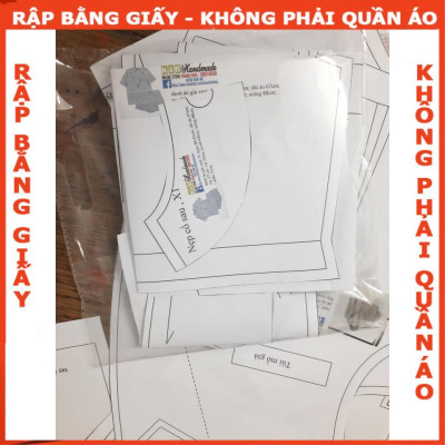 Rập giấy A0 quần bagy sau lưng thun mã 1165 (BẢN VẼ)