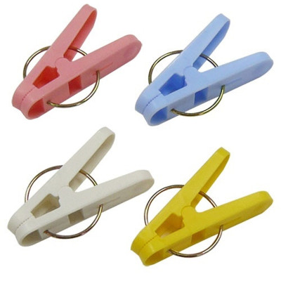 Set 16 Kẹp Phơi Quần Áo Nhiều Màu Sắc Có Gờ Chống Trượt Thông Minh