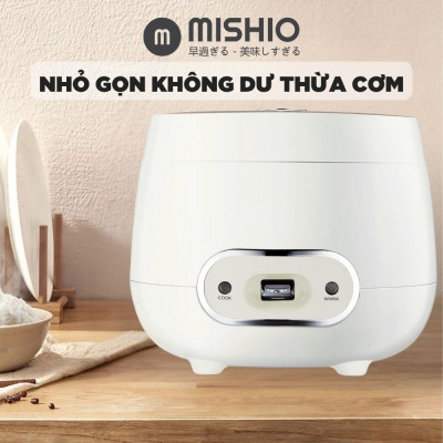 Nồi Cơm Điện Mishio MK233 size 0.8L nấu cơm ngon - Hàng chính hãng