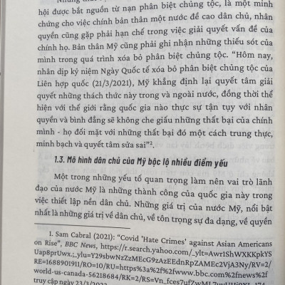 Quyền lực Mỹ trong quan hệ ngoại giao tiếp cận từ góc độ lịch sự và văn hóa (Sách chuyên khảo)