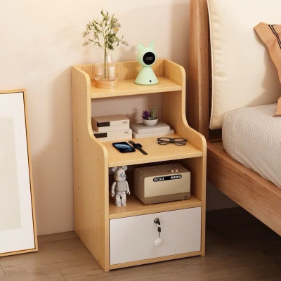 Tủ Đầu Giường Có Ngăn Khoá - Kệ Đầu Giường Tab Đầu Giường Gỗ MDF Cao Cấp 1 Ngăn 2 Ngăn Dễ Dàng Lắp Đặt