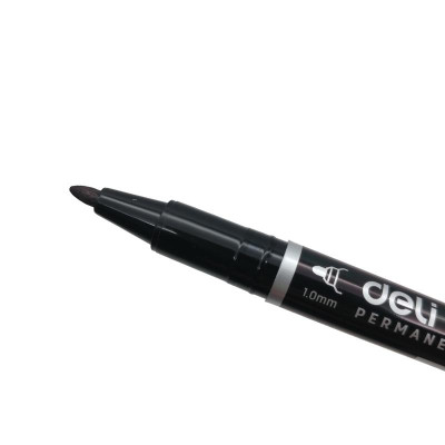 Bút Lông Dầu 2 Đầu - Deli U211-BK - Mực Đen