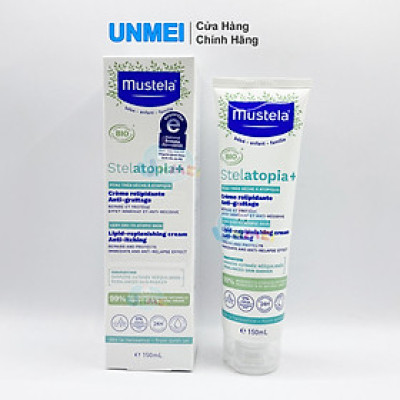 Kem Dưỡng Da Cho Trẻ Sơ Sinh & Em Bé Và Cả Gia Đình Da Chàm Mustela (150ml) Phiên Bản Mới