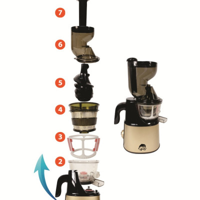 Máy Ép Trái Cây Tốc Độ Chậm Nguyên Trái Iruka I-52 (150W) - Hàng chính hãng