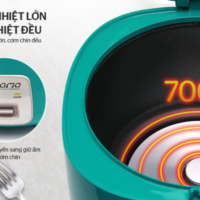 Nồi cơm điện 1.8L Sunhouse Mama SHD8652G - Hàng chính hãng