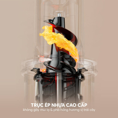 Máy ép chậm Elmich JEE-8759, công suất 240W mạnh mẽ ép kiệt bã, giữ lại chất dinh dưỡng và hương vị trong trái cây,độ ồn dưới 58dB, ép kiệt tới 98% - Hàng chính hãng