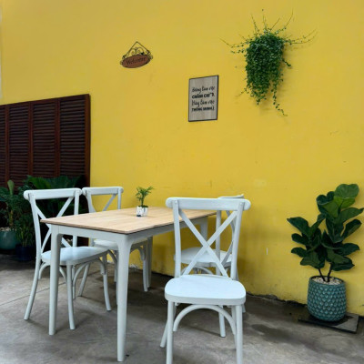 Bộ bàn ăn Bistro SM12CT Tundo kích thước 1m2 + 4 ghế 