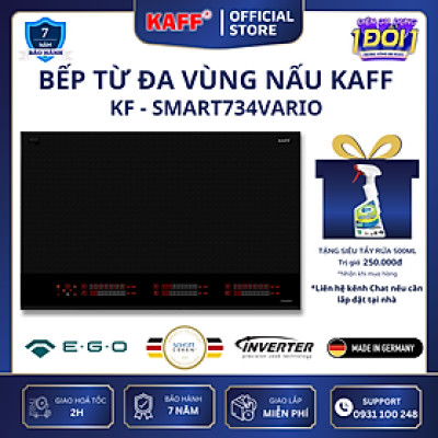 Bếp âm đa từ 6 vùng nấu nhập khẩu Germany KAFF KF-Smart734Vario - Hàng Chính Hãng