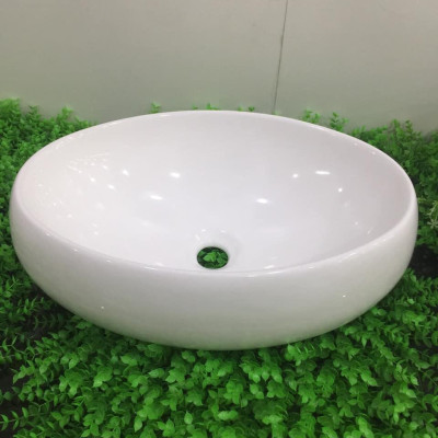 CHẬU RỬA MẶT, LAVABO ELIP NHẬP KHẨU CAO CẤP CHÍNH HÃNG GROVES GRVC 065 (men đẹp sáng 100 năm) (CHẬU)