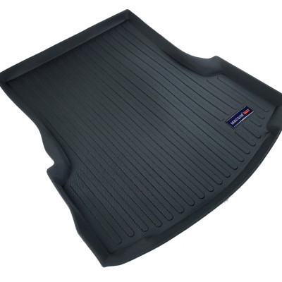 Thảm lót cốp xe ô tô Cadillac CT6 2016-đến nay nhãn hiệu Macsim chất liệu TPV cao cấp màu đen (D0201)