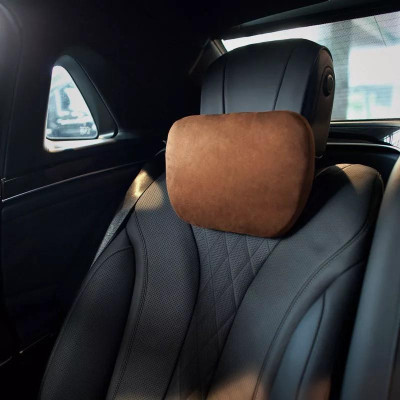 Gối Tựa Đầu Ô Tô Maybach vải da Lộn Ancatara