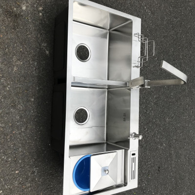 Combo Chậu Rửa  Chén Đúc Inox  304 Kích Thước 1000x480 ,Vòi Rửa Chén,Rổ Đa Năng, Bình Xà Phòng