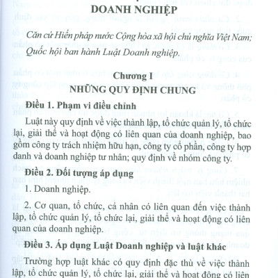 Luật Doanh Nghiệp (Song ngữ Việt - Anh)