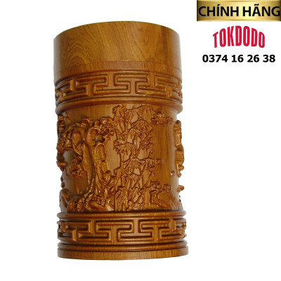 Hộp Đựng Trà Mã Đáo Thành Công Gỗ Bách Xanh Nguyên Khối TOKDODO