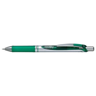 Bút Bi Nước Bấm 0.7mm Pentel BL77-D - Xanh Lá