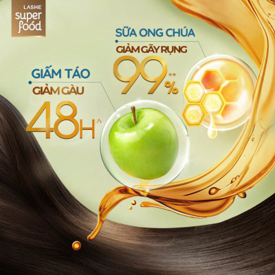 Dầu gội LASHE Superfood 630g