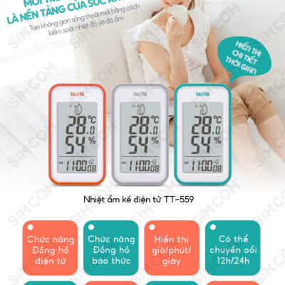 Nhiệt ẩm kế điện tử Tanita TT559 chính hãng nhật,Nhiệt ẩm kế cơ,Nhiệt ẩm kế điện tử,Nhiệt ẩm kế nhật,Nhiệt ẩm kế chính xác,Nhiệt ẩm kế phòng,Nhiệt ẩm kế trong phòng cho trẻ sơ sinh,Nhiệt ẩm kế treo tường,Nhiệt ẩm kế đo độ ẩm, Nhiệt ẩm kế tanita, Nhiệt ẩm 