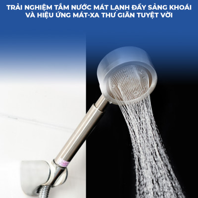 Vòi Sen Tăng Ấp LUVA VS5 Inox 304, Bảo Hành 1 Năm, Đổi Lỗi 100 Ngày, Phun Nước Dạng Xoắn Ốc