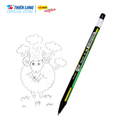 Combo 10 Bút chì bấm Neon 2B Thiên Long Colokit PC-C002