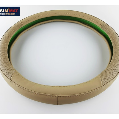 Bọc vô lăng cao cấp chất liệu da thật 100%, khâu tay thủ công size M phù hợp các loại xe nhãn hiệu Macsim mã 8912