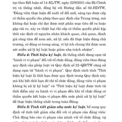 Hỏi - đáp về xử lý vi phạm kỷ luật của Đảng (bản in 2024)