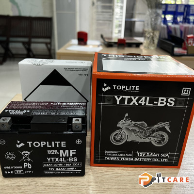 Bình Ắc Quy Toplite YTX4L-BS 12V 3.5Ah Chính Hãng Bảo Hành 6 Tháng