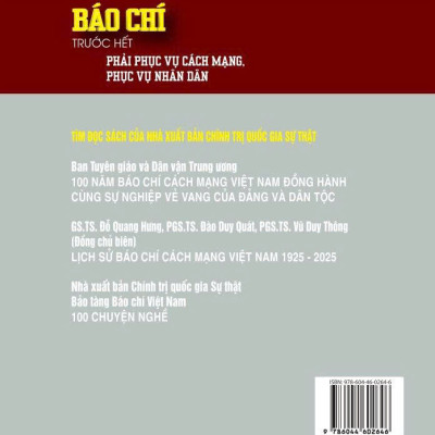 Báo chí trước hết phải phục vụ cách mạng, phục vụ nhân dân