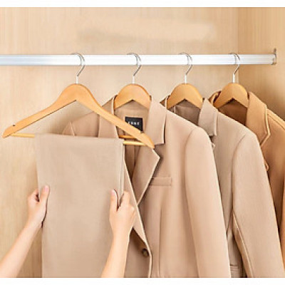 20 Móc Gỗ Treo Quần Áo Vàng Thanh Ngang 44.5cm