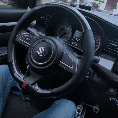 Bọc Vô Lăng, Bọc Tay Lái Mẫu Chữ D Custom- lắp vừa Cho Xe Kia Seltos, XL7, Almera...