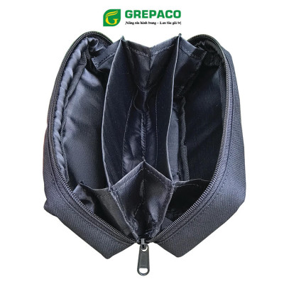 Hộp Đựng Bút Grepaco Bằng Vải Bố Canvas Tote Đẹp Nhiều Ngăn Đa Năng Dạng Túi Bóp Dụng Cụ Đồ Dùng Học Tập Học Sinh, Sinh Viên, Đồ Cá Nhân Văn Phòng Kiểu Cute Chống Xước, Chống Nước – Hàng Chính Hãng