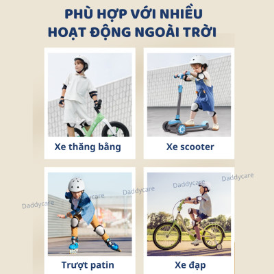 Mũ bảo vệ đầu cho bé kèm bảo vệ đầu gối, tay chân cho bé Mideer Protective Clothing Bike