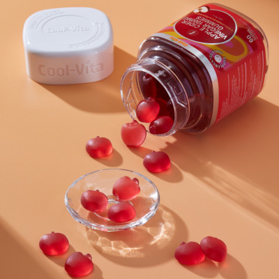 Combo Kẹo Dẻo Collagen & Kẹo Dẻo Giấm Táo Coolvita Hỗ Trợ Trẻ Hóa Sáng Da - Cải Thiện Sức Khỏe Tóc Móng - Tiêu Hóa - Tăng Cường Miễn Dịch, Kết Hợp Biotin, Vitamin C, Vitamin E, Vitamin B12 & Axit Folic - 2 Hộp (60 viên x 3g)/hộp