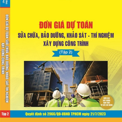 Combo 3 Cuốn Đơn Giá Dự Toán Xây Dựng Công Trình Thành Phố Hồ Chí Minh