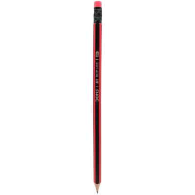 Hộp 12 Bút Chì Gỗ RT A1 Deep Dark + Gôm + Chuốt - DOMS 3414