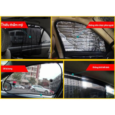 Rèm che nắng ô tô Mazda Cx5 2018- 2022, che nắng hút nam châm theo xe, bộ 4 cánh