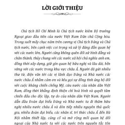 Chủ Tịch Hồ Chí Minh Với Các Nước Châu Á