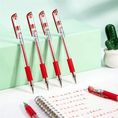 Bút Gel 0.5 mm - Deli E6600S-DO - Mực Đỏ