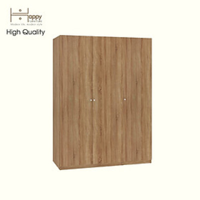 [Happy Home Furniture] SCANDINA, Tủ quần áo 3 cửa mở 1m5x2m ,150cm x 60cm x 201cm ( DxRxC), TCM_089