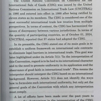 Applicability of jurisconsultorium on the CISG in the Vietnamese judiciary