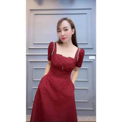 Rập giấy đầm cổ vuông mã 1653 - bản vẽ